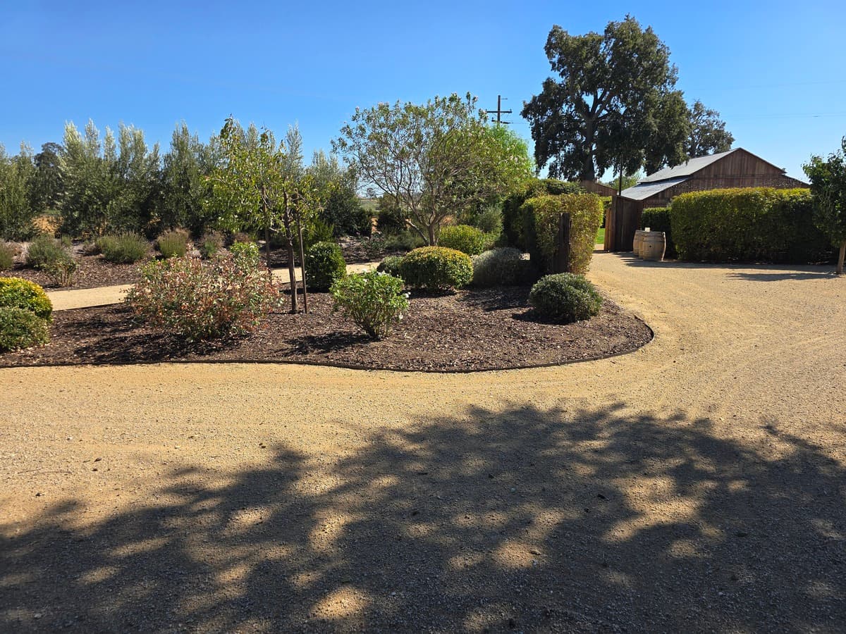 Completed venue landscape design project by VW Cornerstone Landscaping in San Luis Obispo County